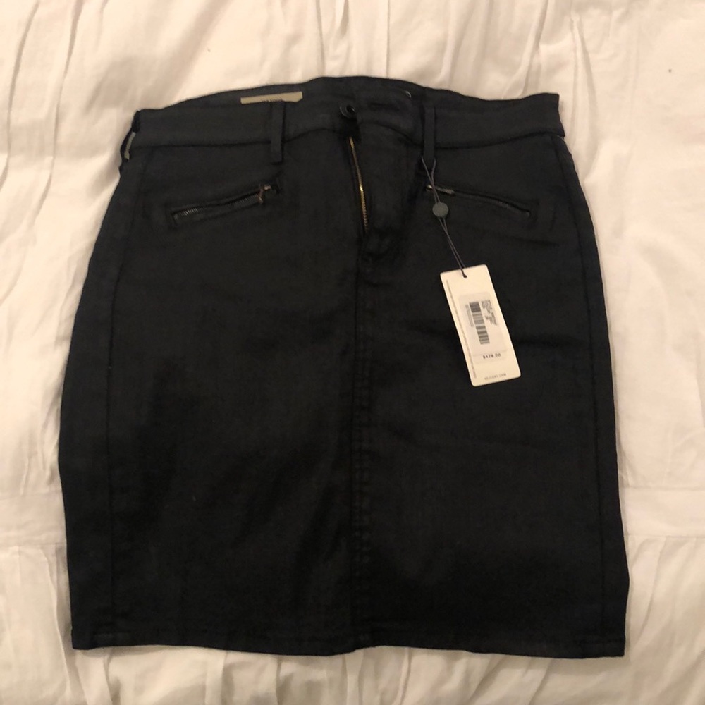 AG black mini skirt
